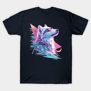 wolf synthwave T-Shirt